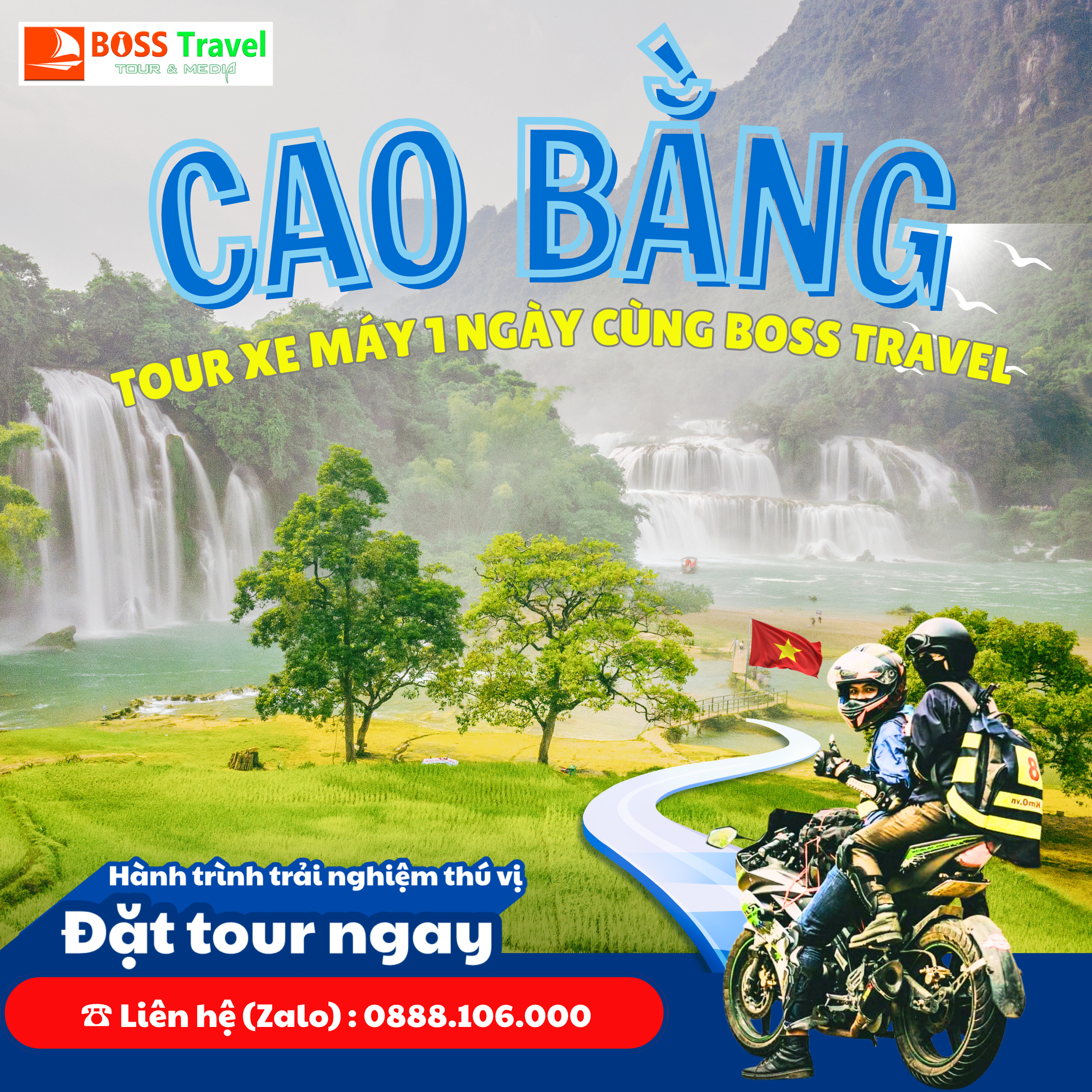 Tour Xe Máy Cao Bằng 1 Ngày - BOSS Travel