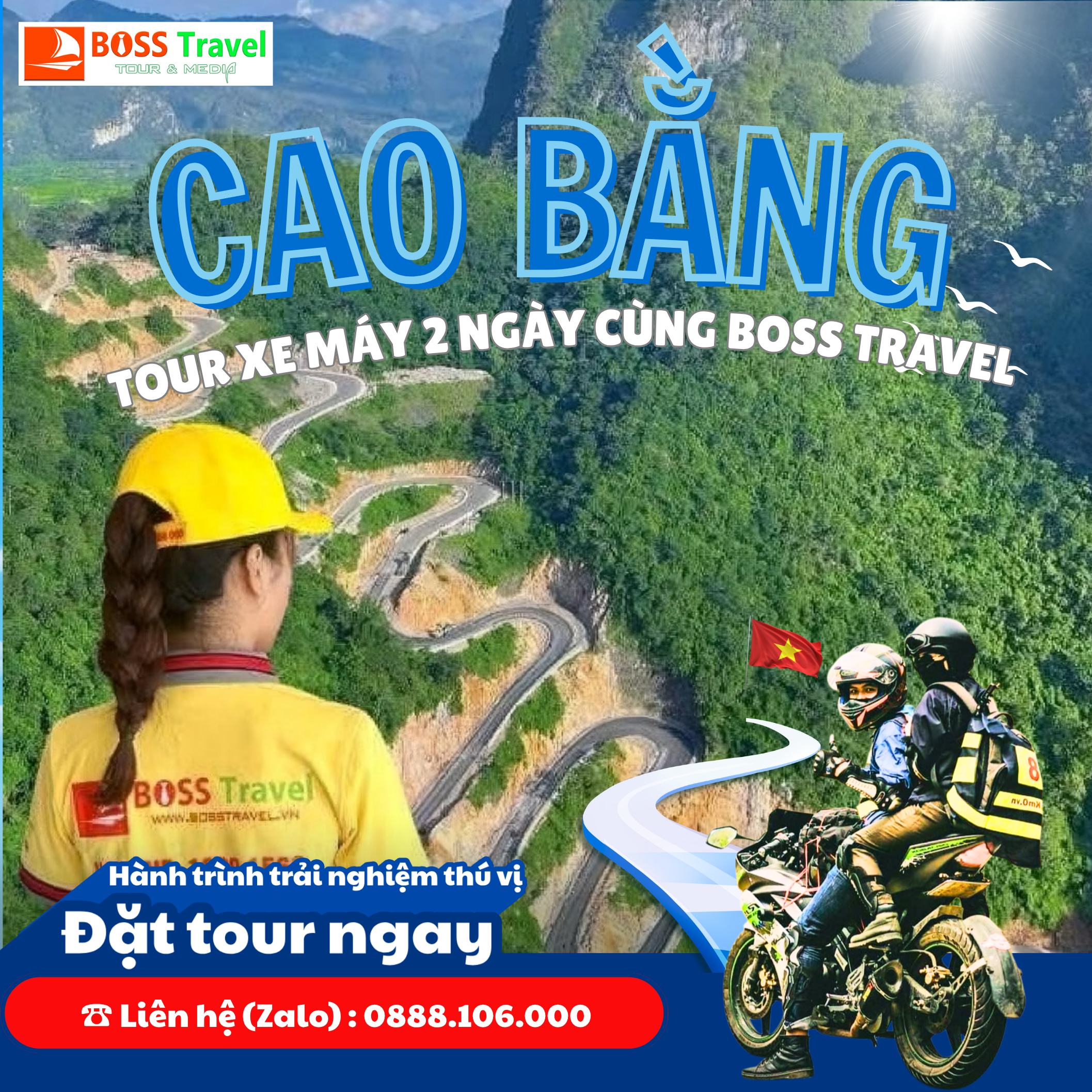 Tour Xe Máy Cao Bằng 2 Ngày - Boss travel